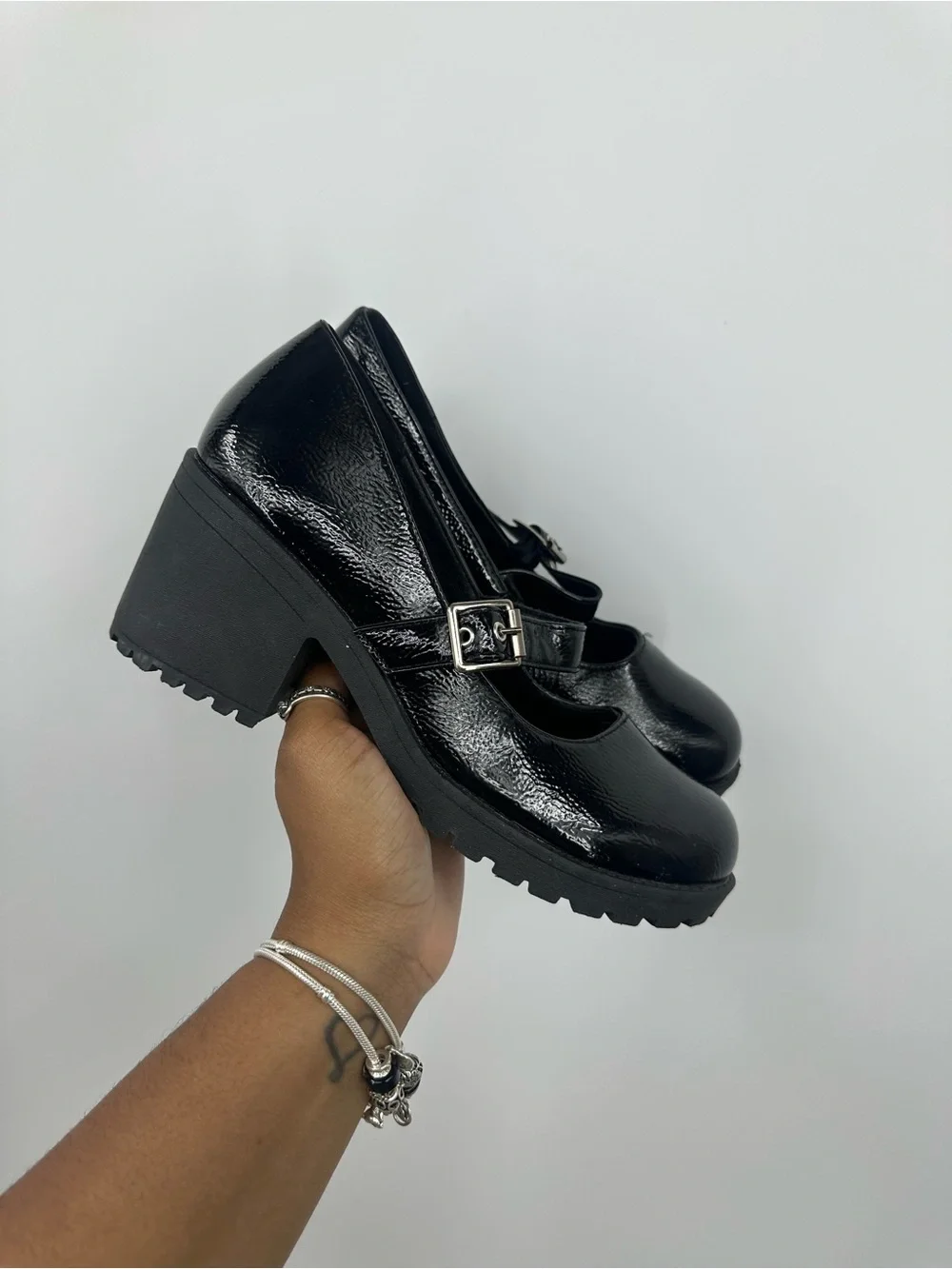 Vintage Y2K Style Dirty Laundry Chunky Heel Mary Jane Shoes Woman's Size 7.5